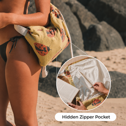 2-in-1 Beach Towel Backpack