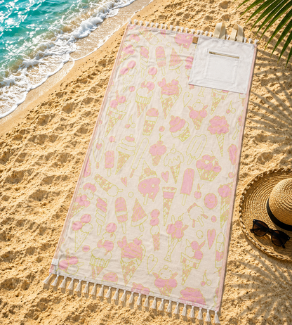 2-in-1 Beach Towel Backpack
